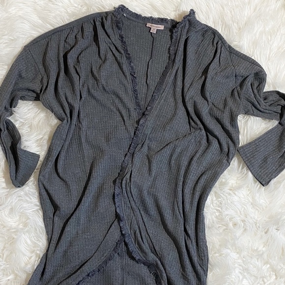 Remixmess Gray Open Front Cardigan Sweater NWOT - Picture 4 of 7